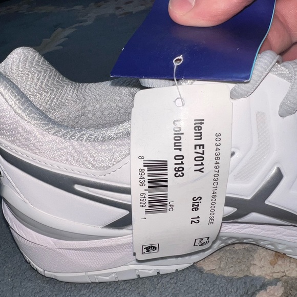 NWT ASICS Gel-Resolution 7 white shoes men’s size 12 - Picture 12 of 12